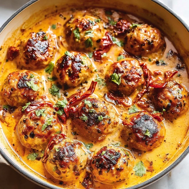 Creamy Marry Me Chicken Meatballs Recipe
