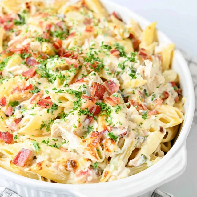 Baked Chicken Bacon Ranch Penne Recipe