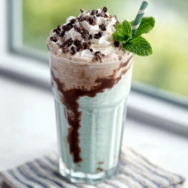 Mint Chocolate Chip Milkshake Recipe
