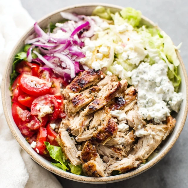Greek Chicken Gyros Bowls Recipe