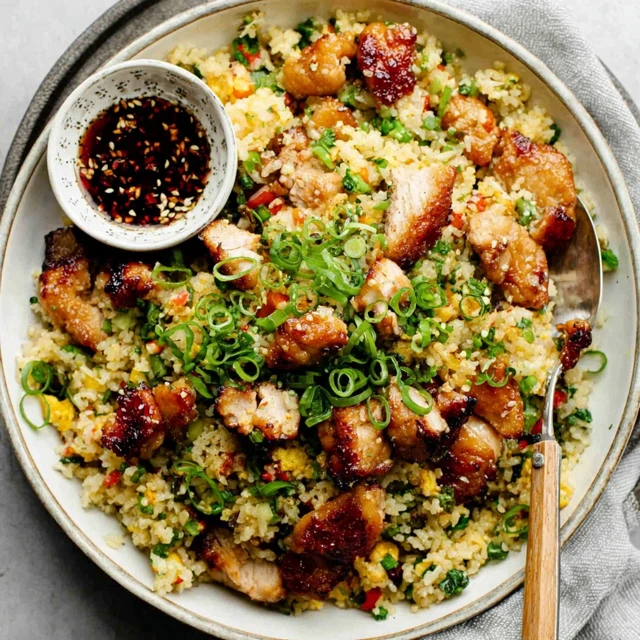 Honey Garlic Chicken Fried Rice Recipe