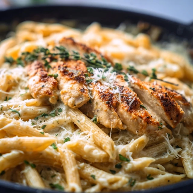 Creamy Garlic Parmesan Chicken Pasta Recipe