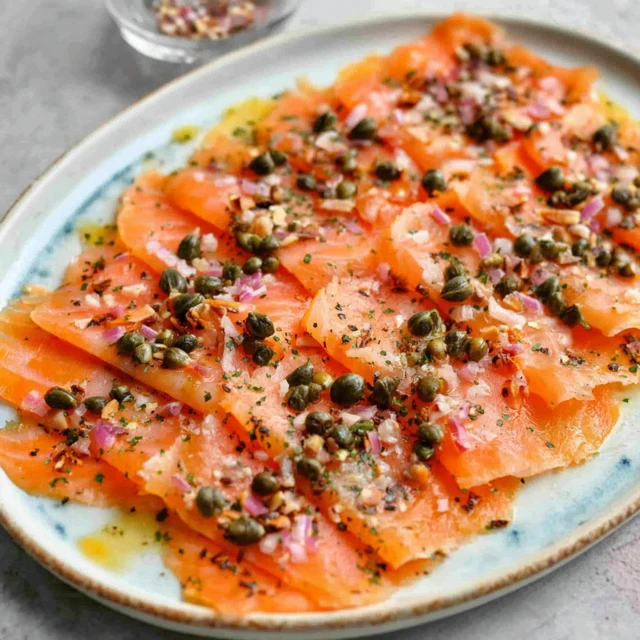 Smoked Salmon Carpaccio Recipe