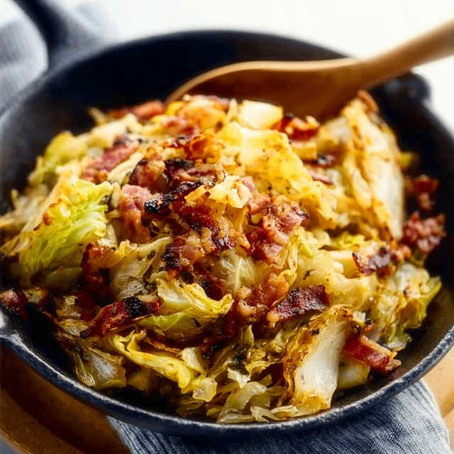 Smoky Braised Cabbage with Bacon - Keto Side Recipe