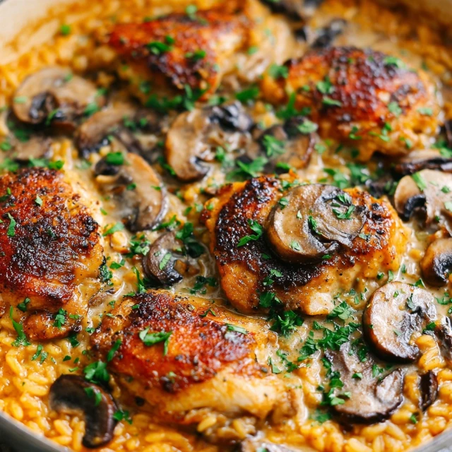 Smothered Chicken and Rice Recipe