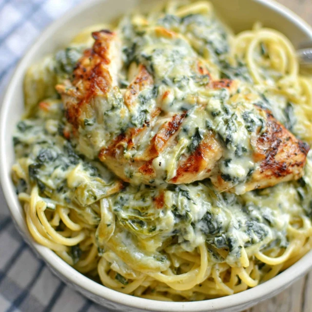 Spinach Monterey Chicken Spaghetti Recipe