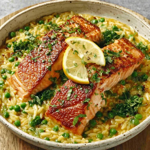 Salmon & Lemon Orzo Recipe