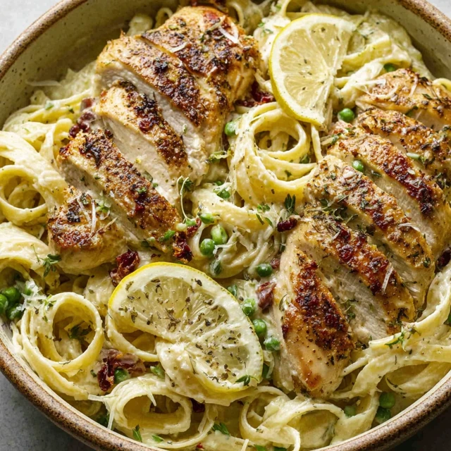 Zesty Creamy Lemon Chicken Pasta Recipe