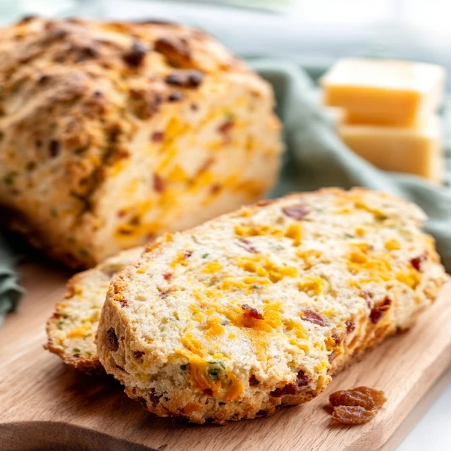 Savory Bacon and Cheddar Soda Bread - Beer Pairing Recipe