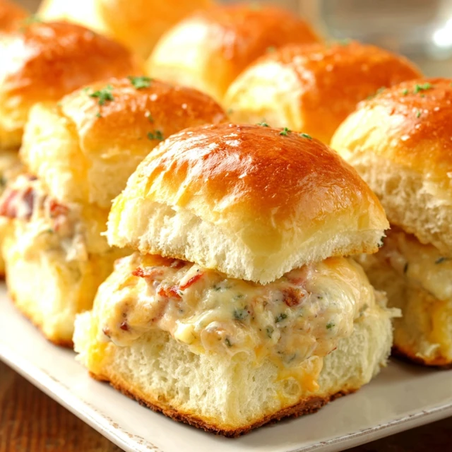 Pull-Apart Chicken Bacon Ranch Sliders Recipe
