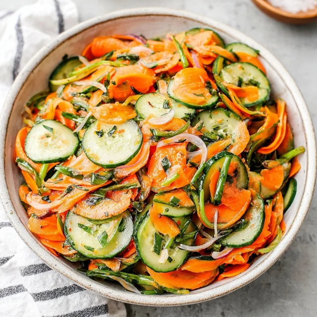 Crunchy Cucumber Carrot Salad Recipe