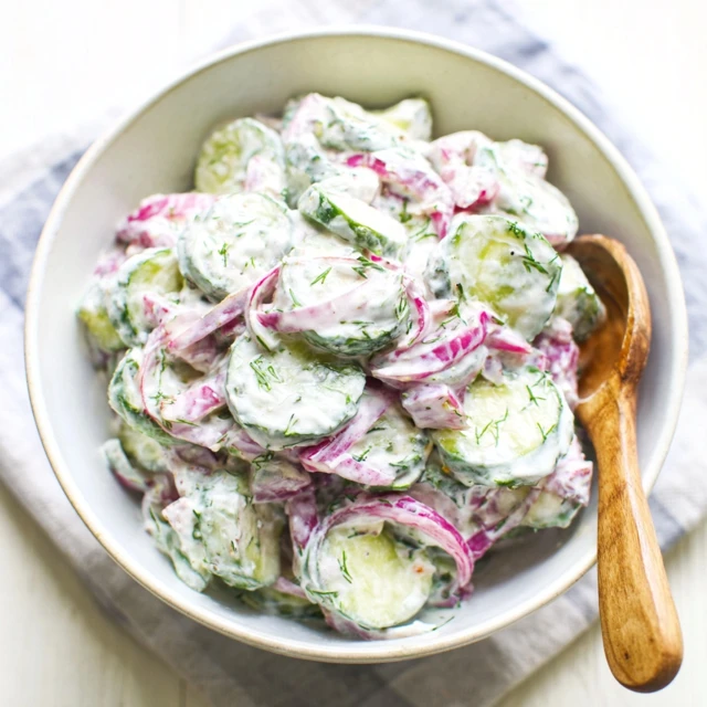 Greek Yogurt Cucumber Salad Recipe
