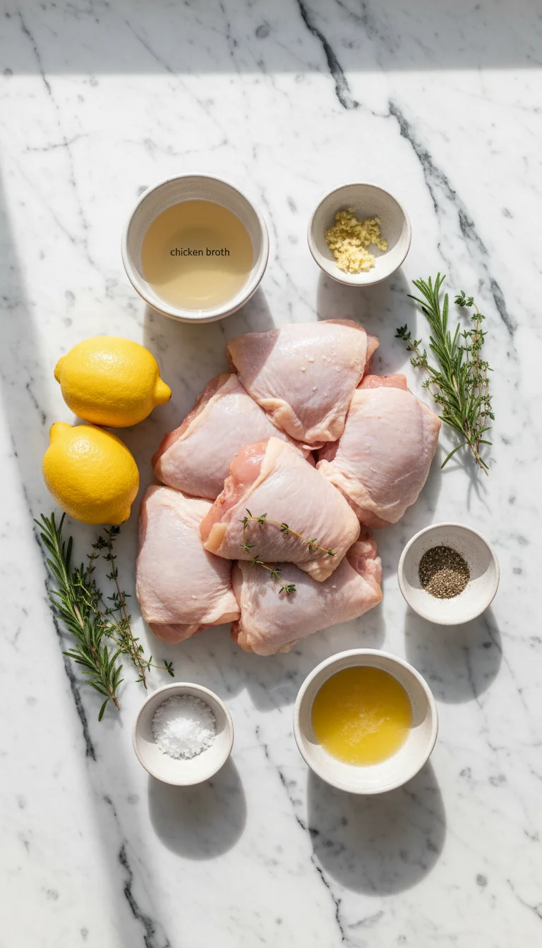 Slow Cooker Lemon Herb Chicken Ingredients