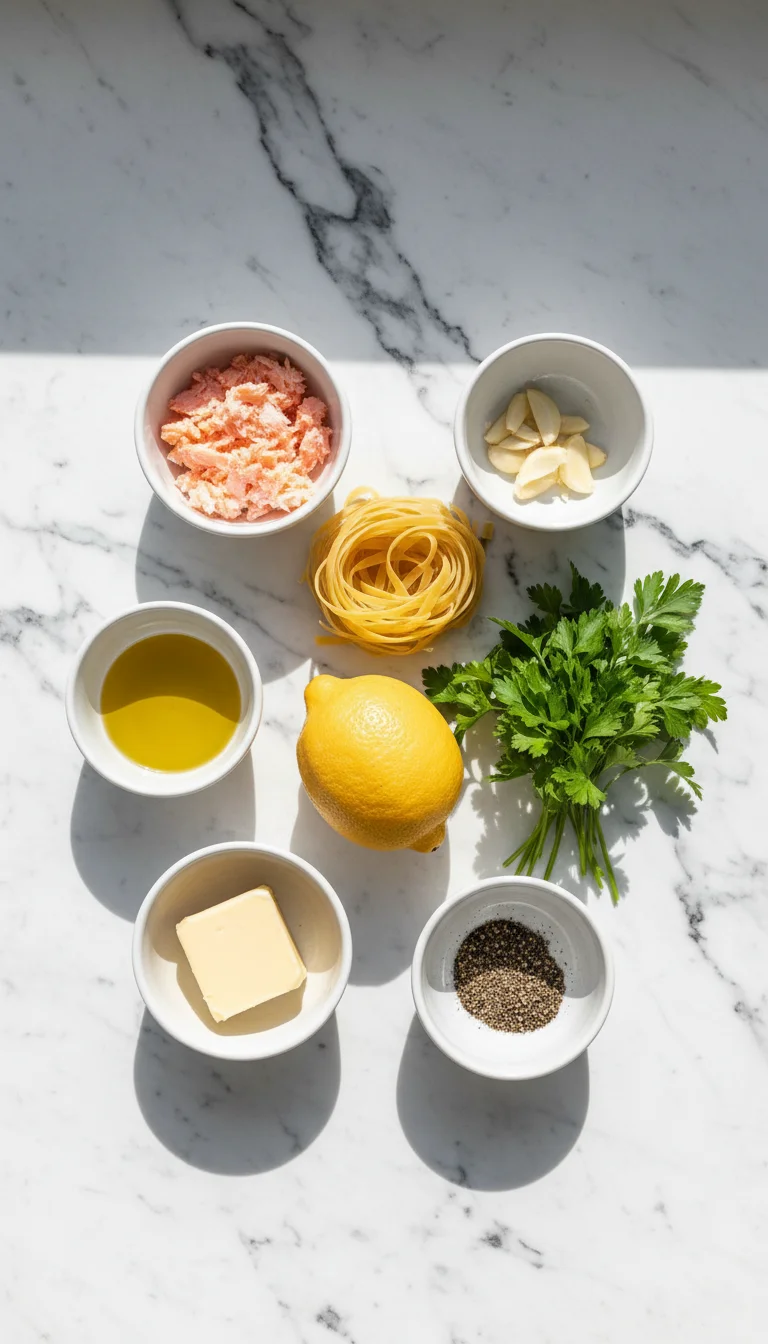 Canned Salmon Pasta Ingredients