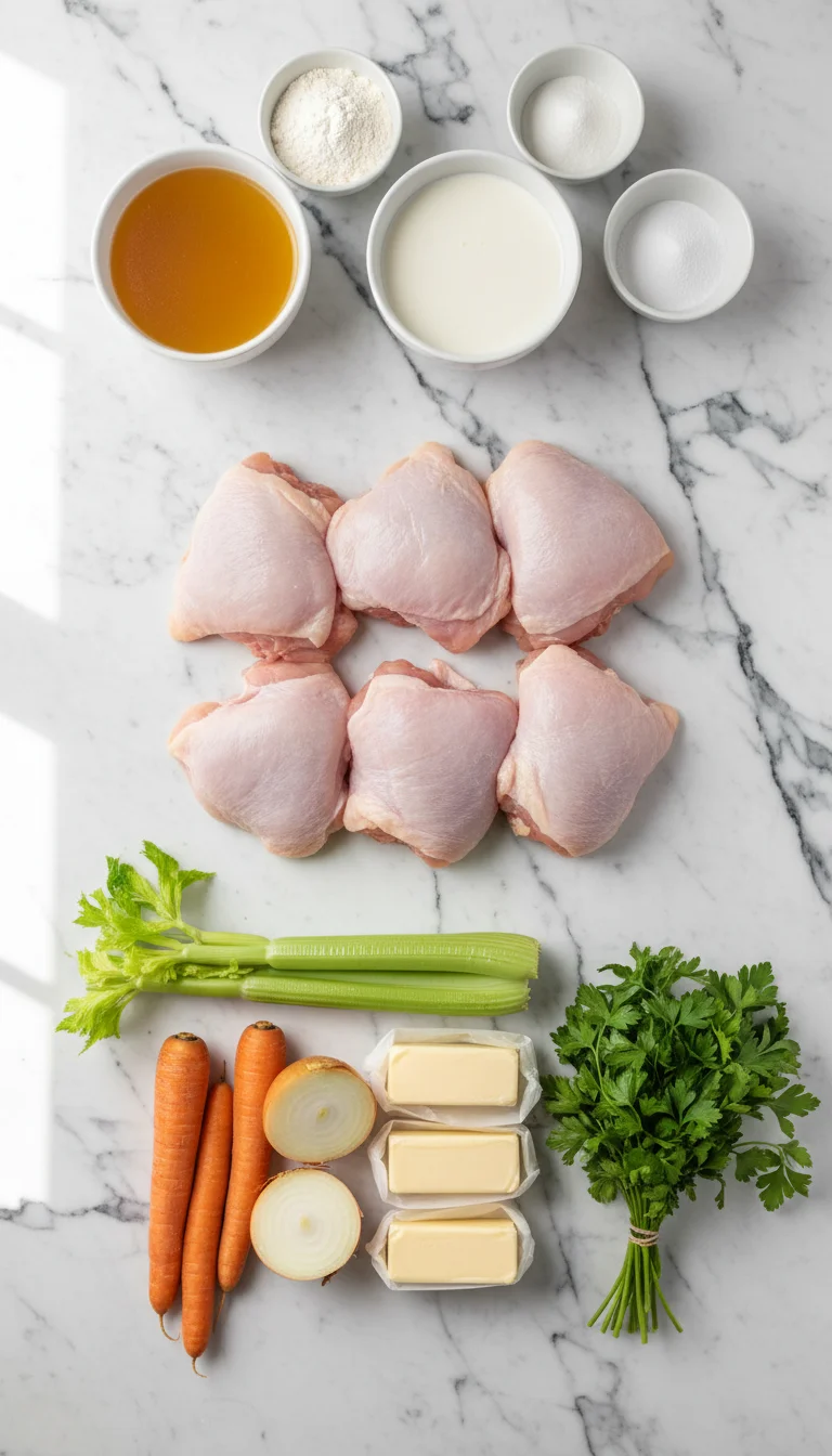 Creamy Chicken and Dumplings Soup Ingredients