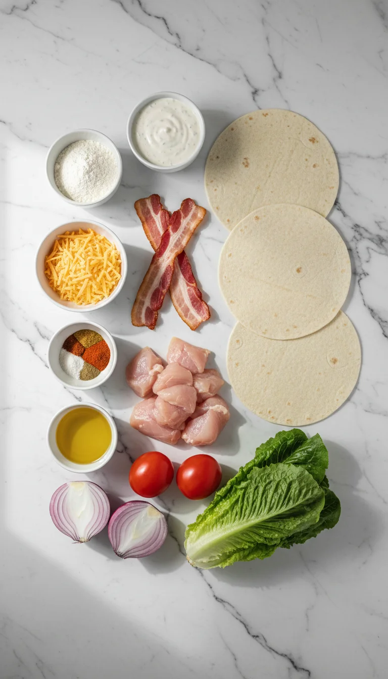 Chicken Bacon Ranch Wrap Ingredients