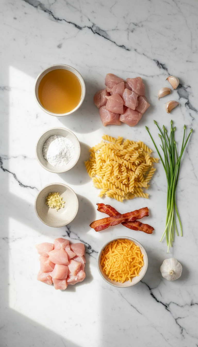 Chicken Bacon Ranch Pasta Ingredients