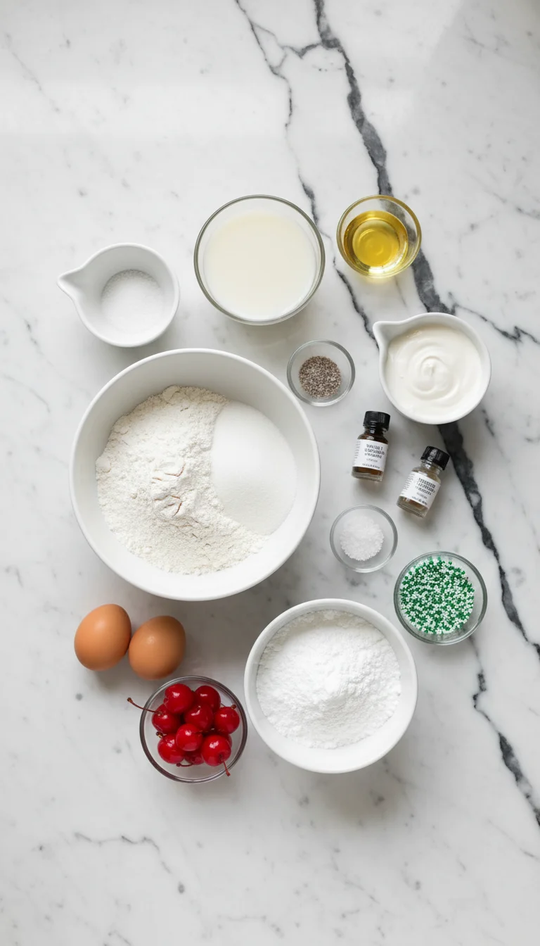 Shamrock Shake Cupcakes Ingredients