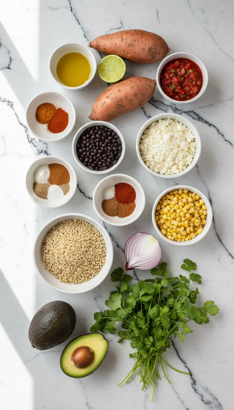 Sweet Potato Taco Bowls Ingredients