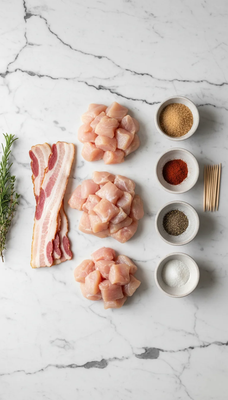 Bacon Wrapped Chicken Bites Ingredients