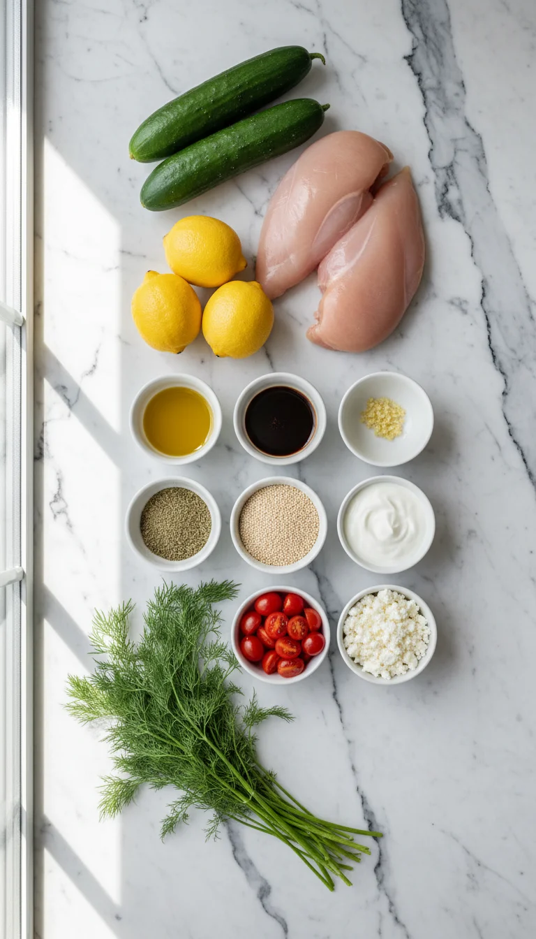 Greek Chicken Bowls Ingredients
