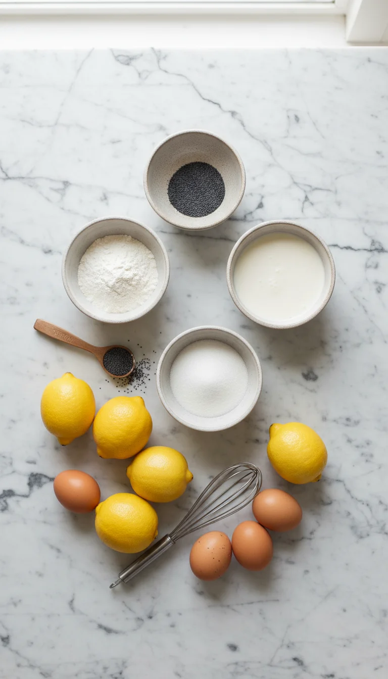 Lemon Poppy Seed Cupcakes Ingredients