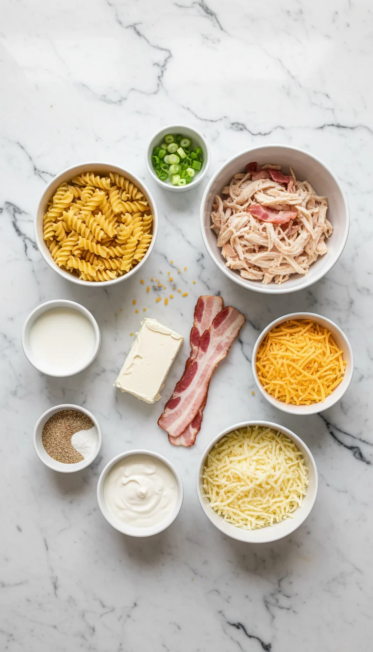 Chicken Bacon Ranch Casserole Ingredients