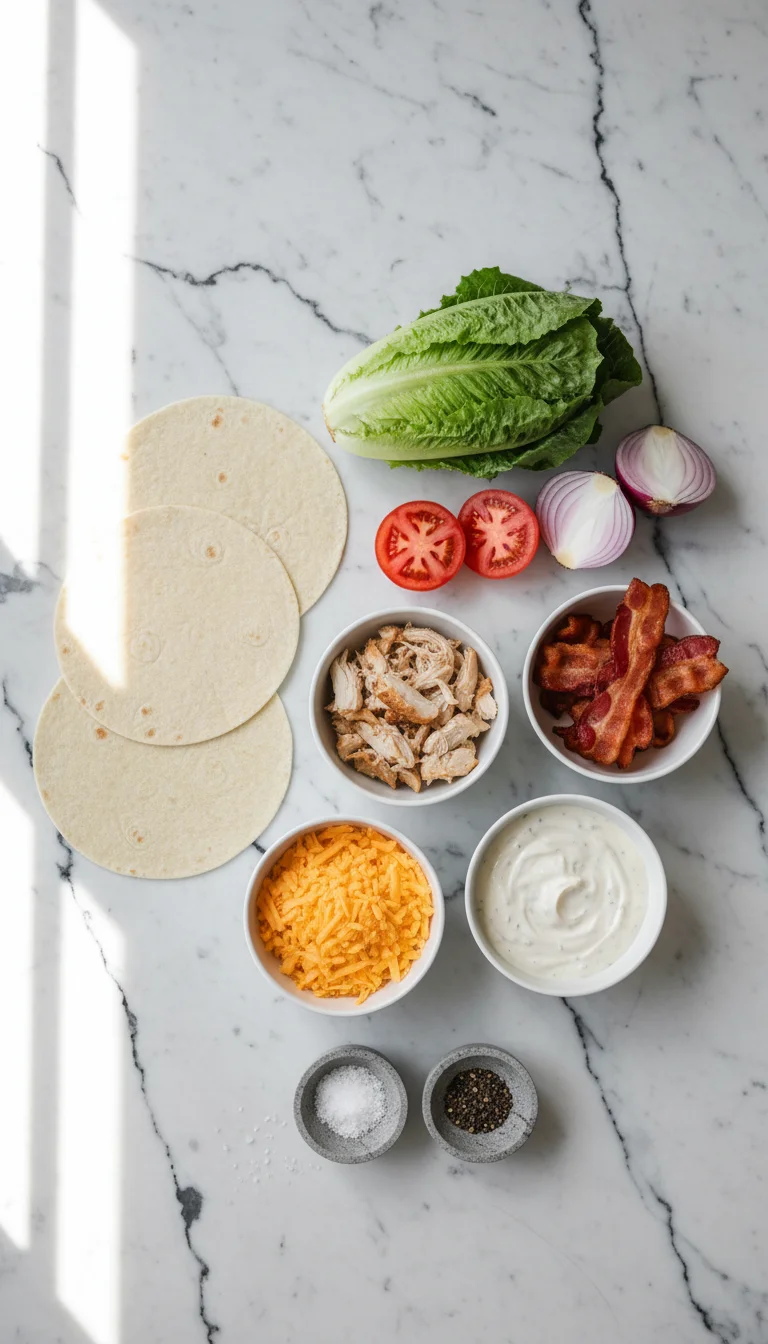 Chicken Bacon Ranch Wraps Ingredients
