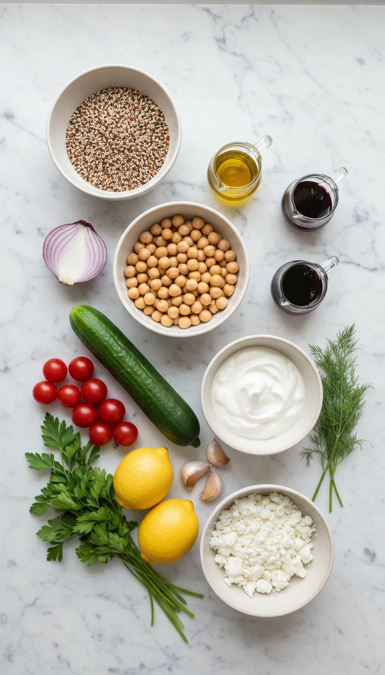 Mediterranean Bowls Ingredients