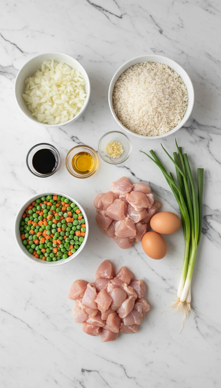 Chicken and Broccoli Rice Bake Ingredients