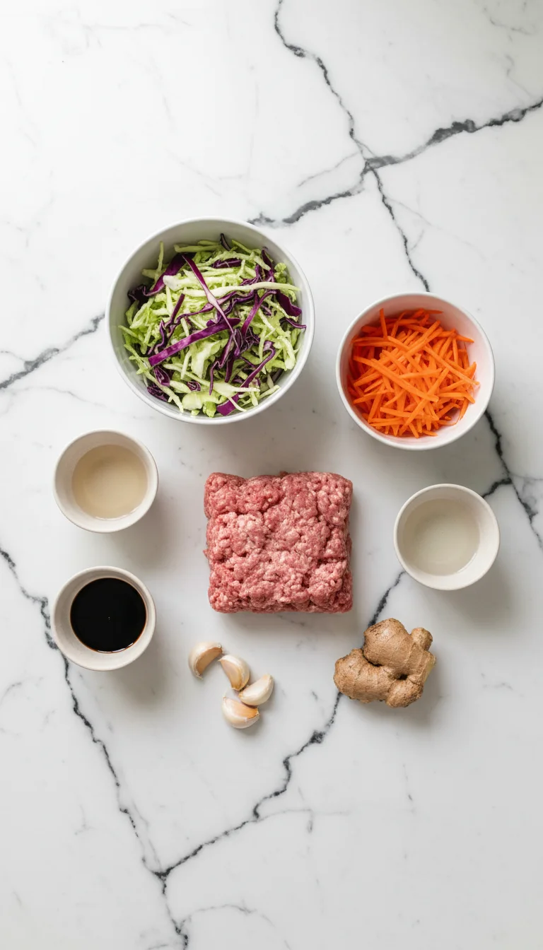 Pork Egg Roll Bowls Ingredients