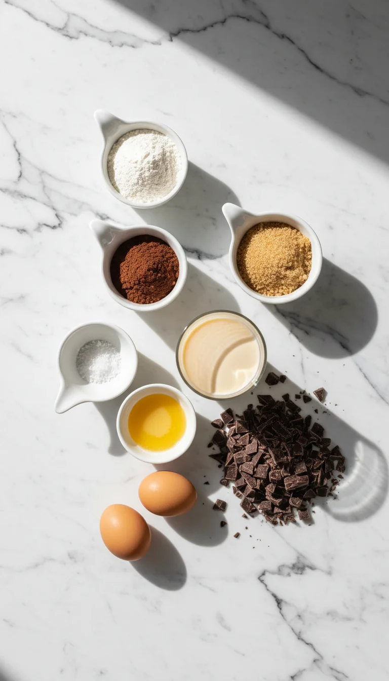 Fudgy Baileys Irish Cream Brownies - Adult Treat Ingredients