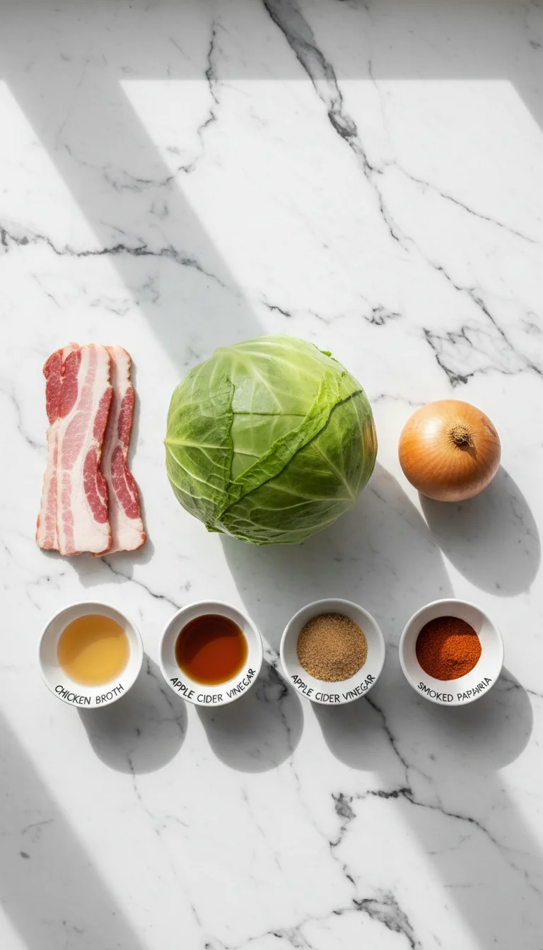 Smoky Braised Cabbage with Bacon - Keto Side Ingredients