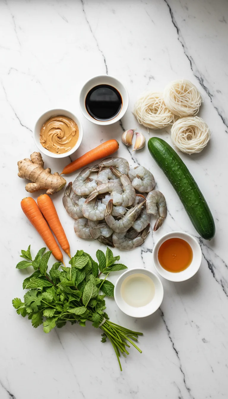Spring Roll Salad Ingredients