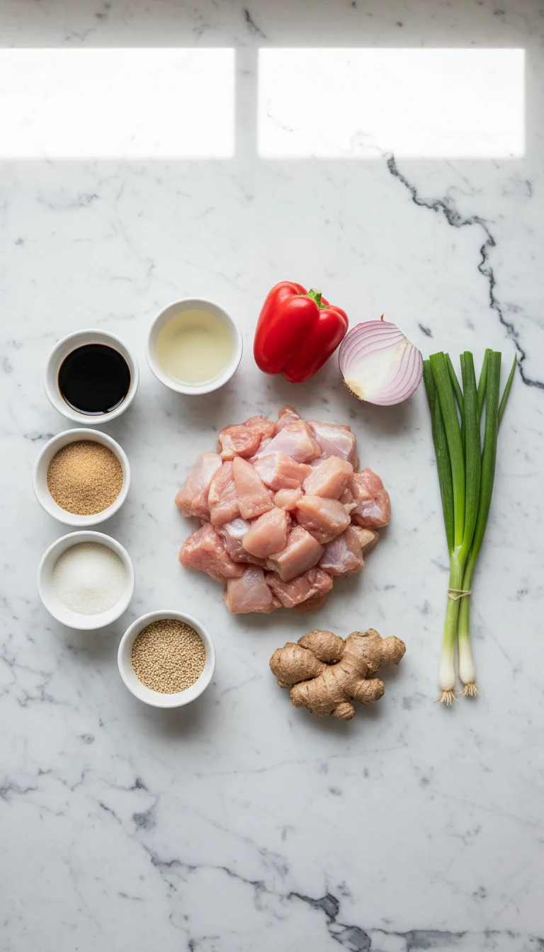 Tropical Hawaiian Chicken Sheet Pan Ingredients