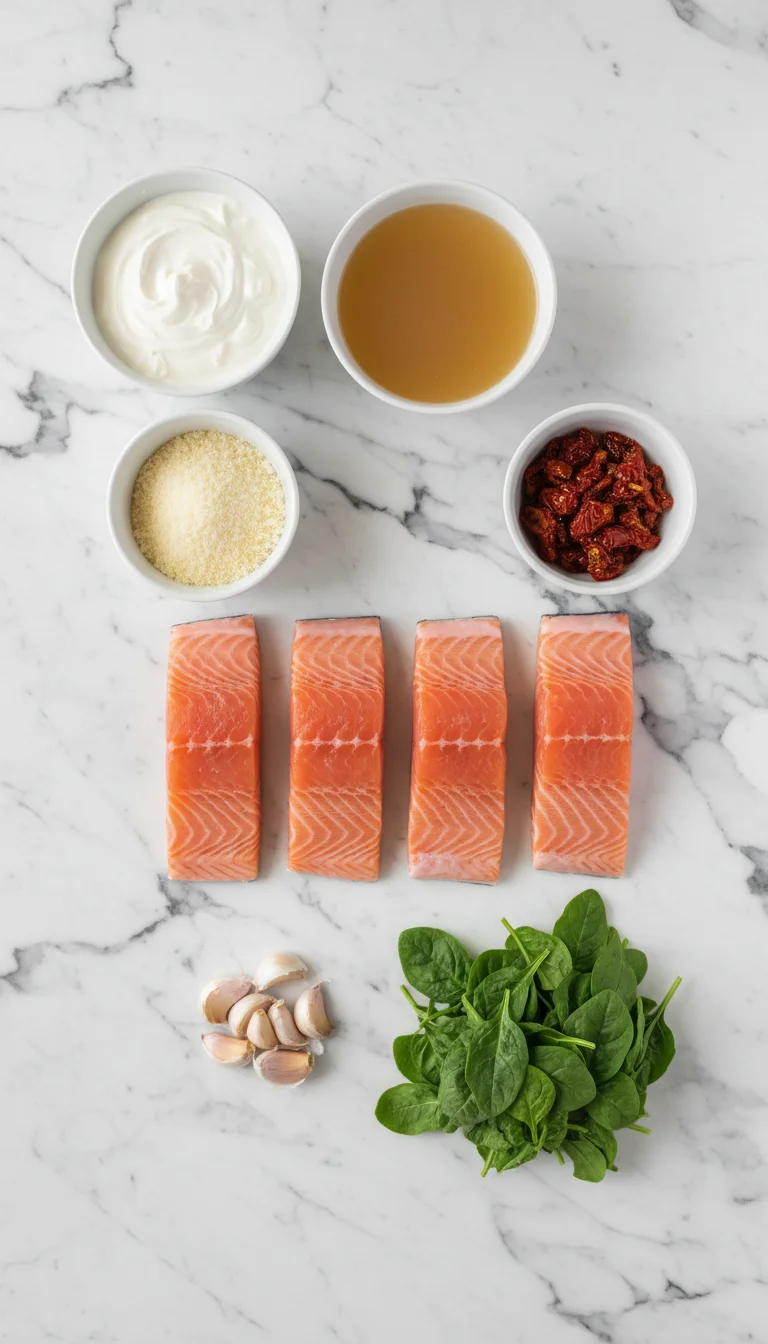 Tuscan Salmon Ingredients