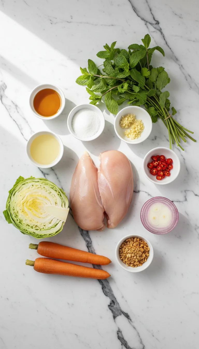 Vietnamese Chicken Salad Ingredients