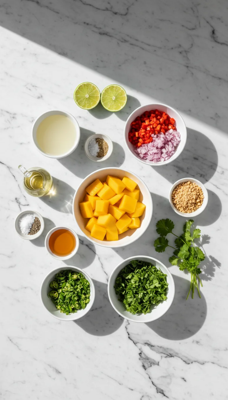 Zesty Mango Salad Ingredients