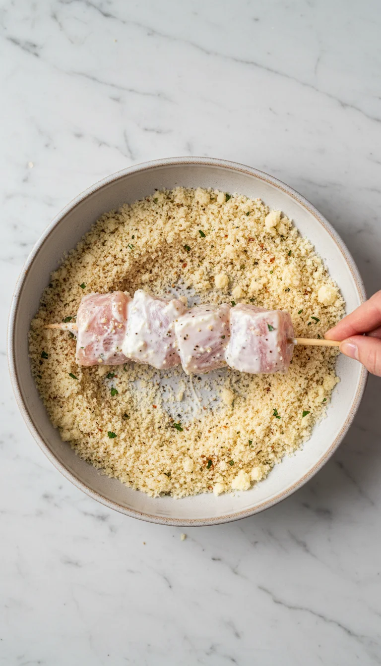 How to Make Grilled Ranch Garlic Parmesan Chicken Skewers