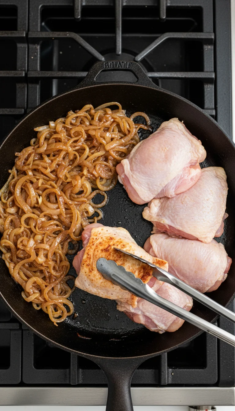 How to Make French Onion Chicken Orzo Casserole