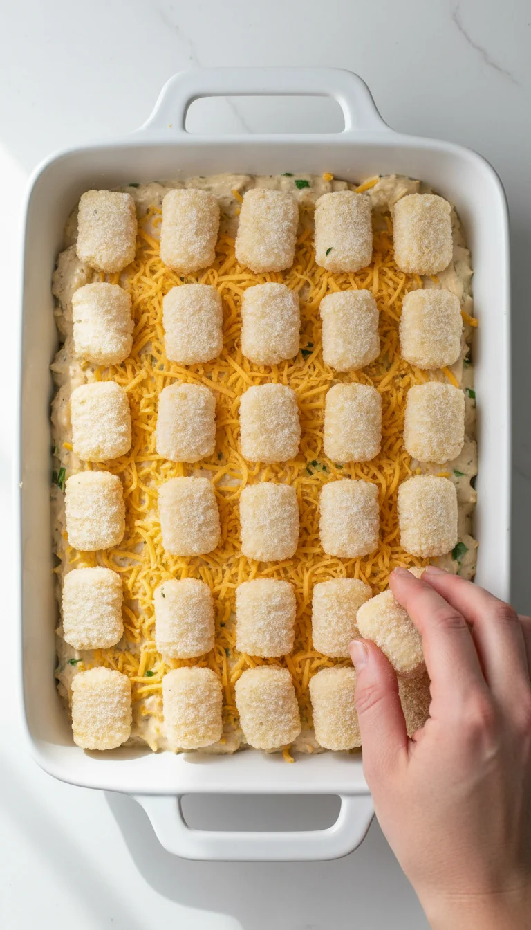 How to Make Chicken Bacon Ranch Tater Tot Casserole