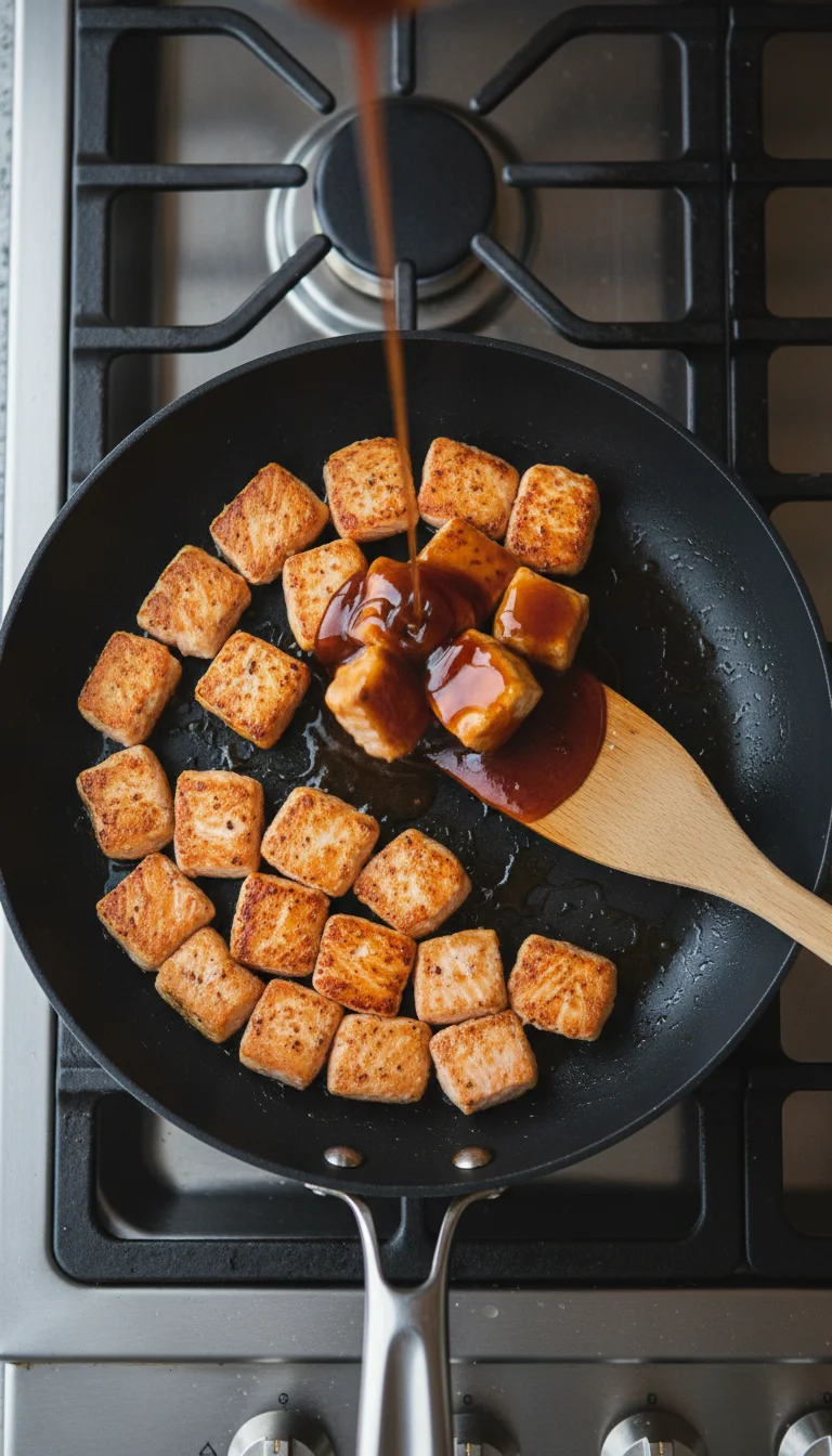How to Make Crispy Honey Garlic Salmon Bites
