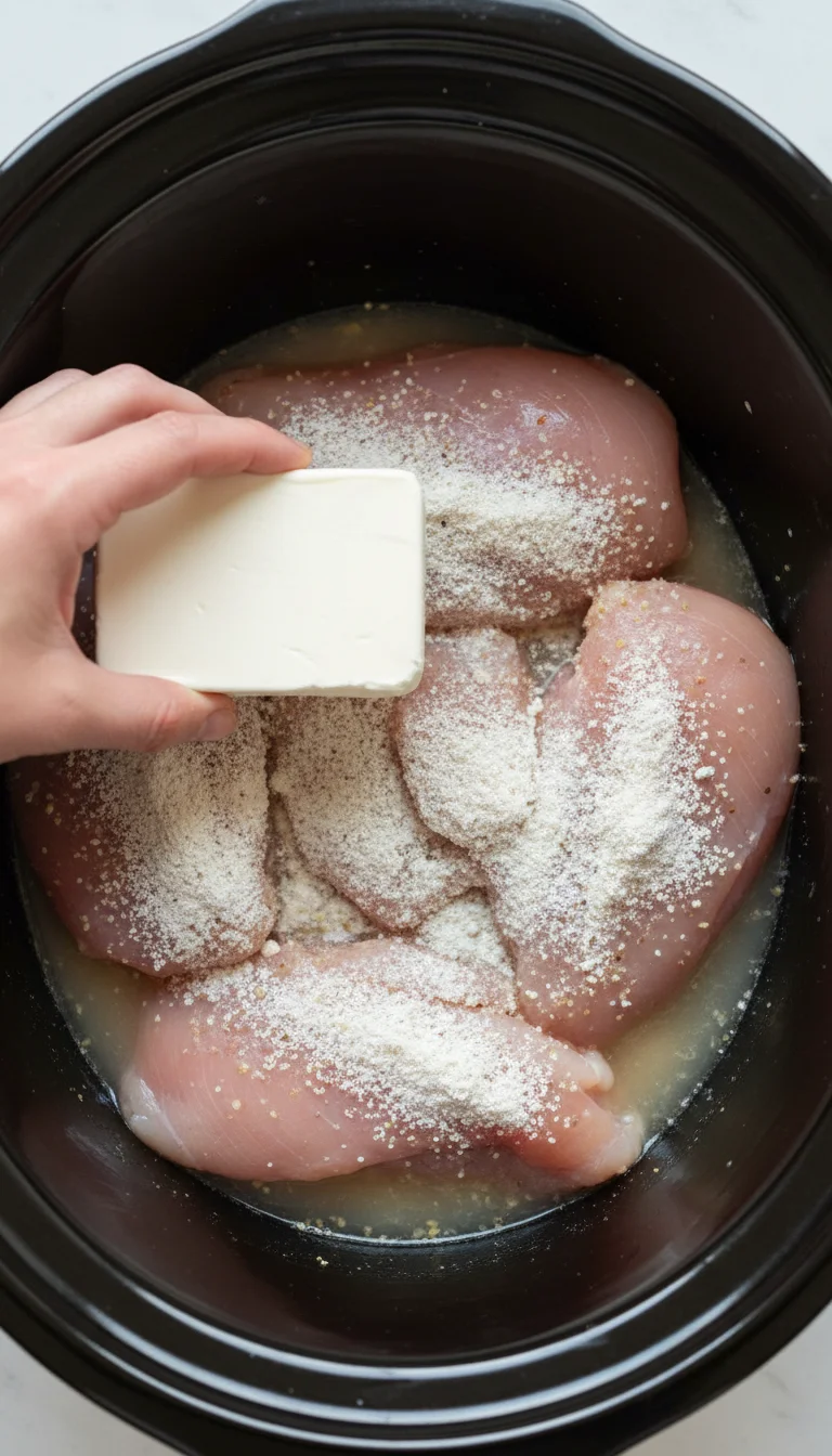 How to Make Slow Cooker Chicken Bacon Ranch Pasta