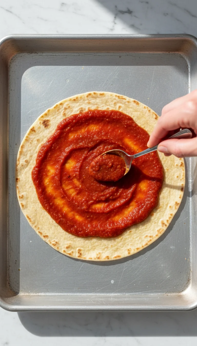 How to Make Crispy Tortilla Pizza