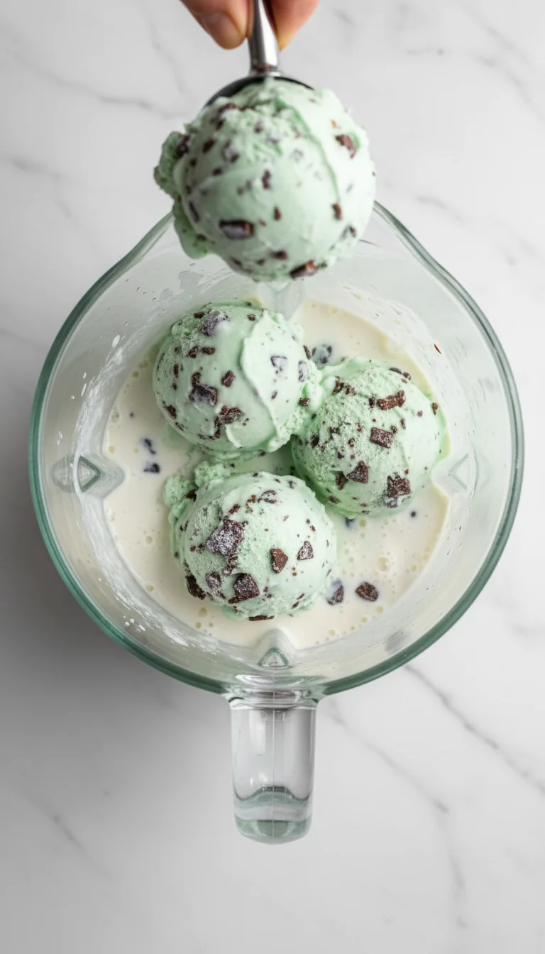 How to Make Mint Chocolate Chip Milkshake