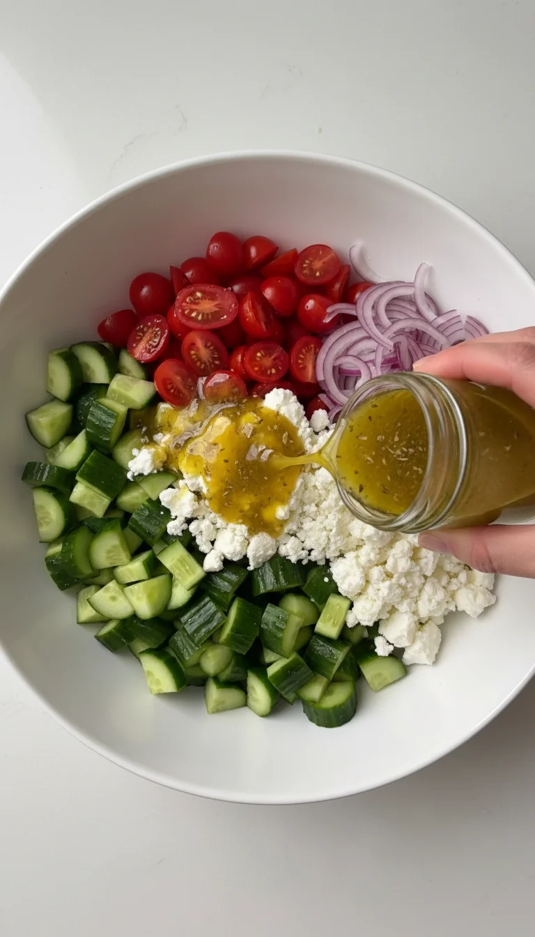 How to Make Fresh Mediterranean Cucumber Salad