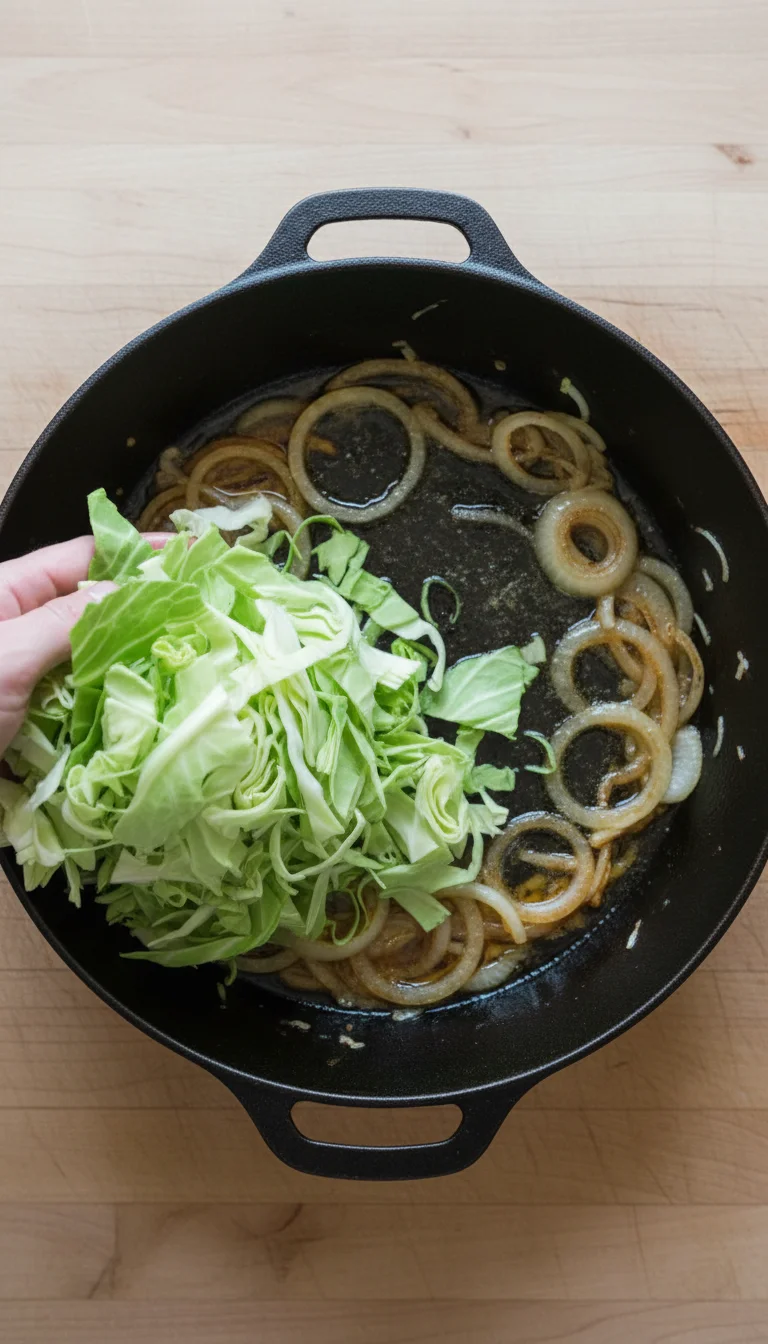 How to Make Smoky Braised Cabbage with Bacon - Keto Side