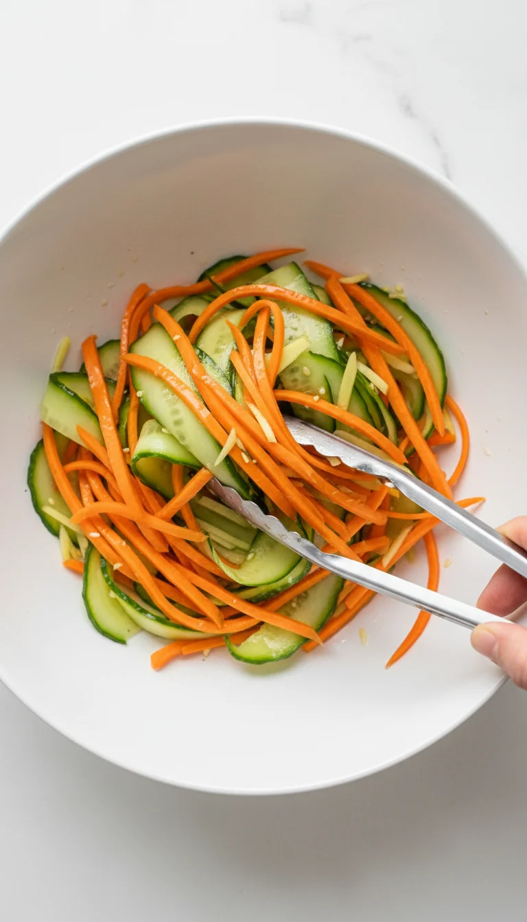 How to Make Crunchy Cucumber Carrot Salad