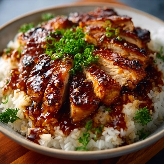 BEST EVER STICKY HONEY BBQ CHICKEN RICE