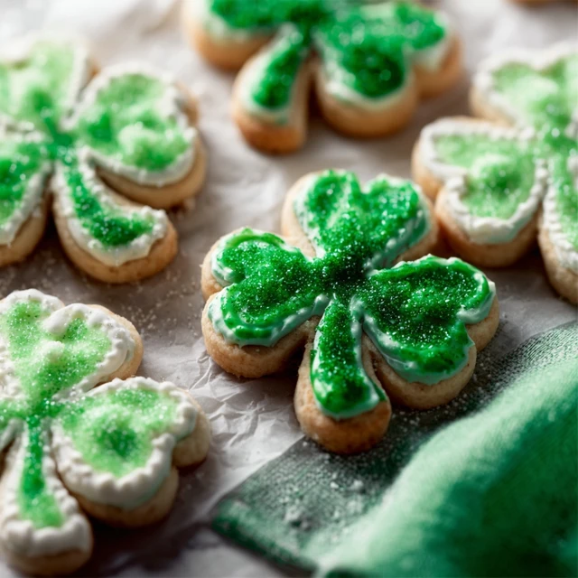 BUTTERY SHAMROCK SUGAR COOKIES FUN TO DECORATE